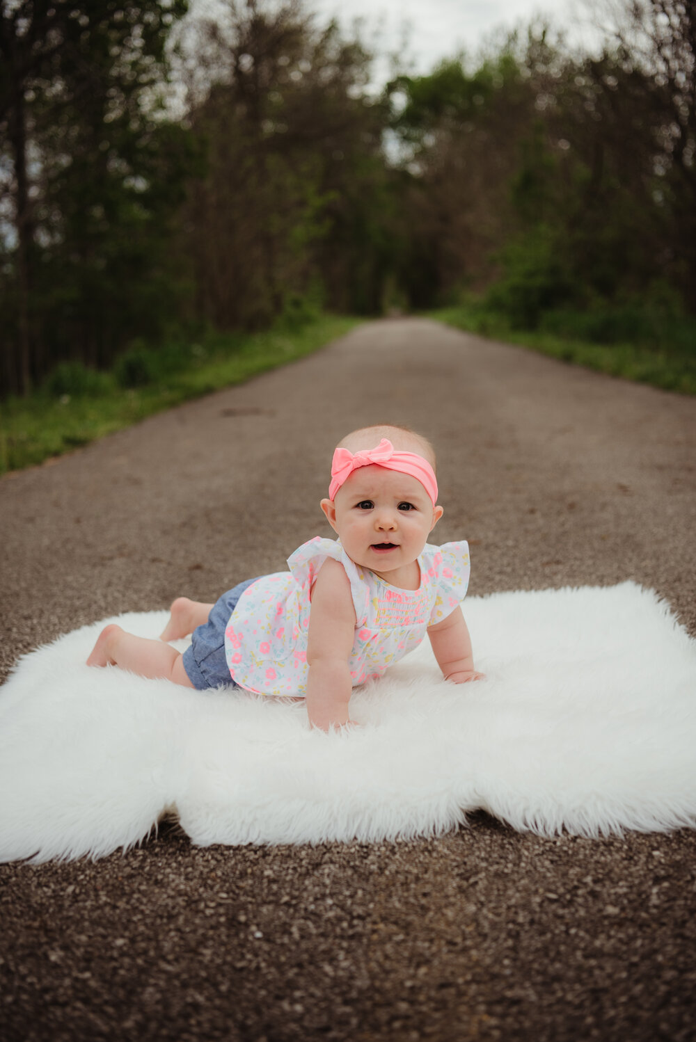 Six Month Milestone Session at Pottersburg Bridge Marysville, Ohio