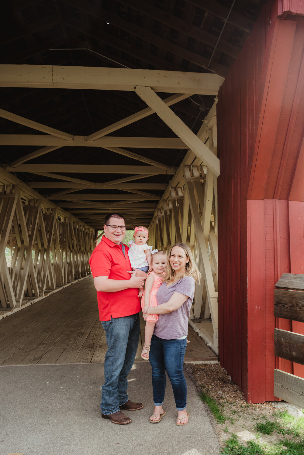 Six Month Milestone Session at Pottersburg Bridge Marysville, Ohio